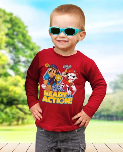 Miniatura 3 de Camiseta de manga larga oficial de la Patrulla Canina lista para la acción para niños y niños