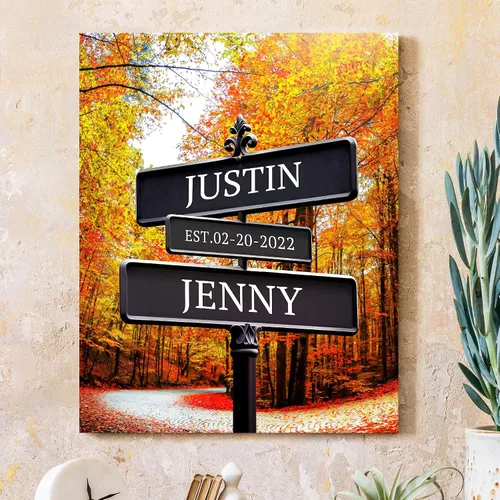 Miniatura 53 de CP CANVASPATH Nombre y fecha de pareja en la playa, impresiones en lienzo personalizadas, regalo de amor para aniversario, boda, cumpleaños y Arte