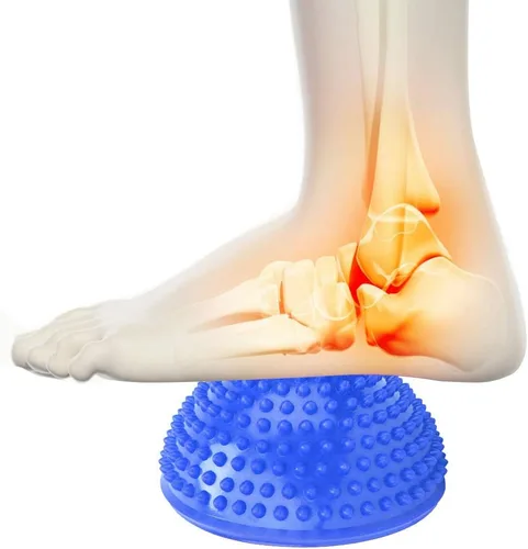 Ejercicio equilibrio entrenamiento pies masaje bolas alivio del estrés Yoga masaje bola semicírculo para relajarse nervioso yoga habilidades