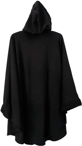 Miniatura 7 de Abrigo con capucha para mujer con ribete de sherpa con guantes a juego, colección de invierno, talla única