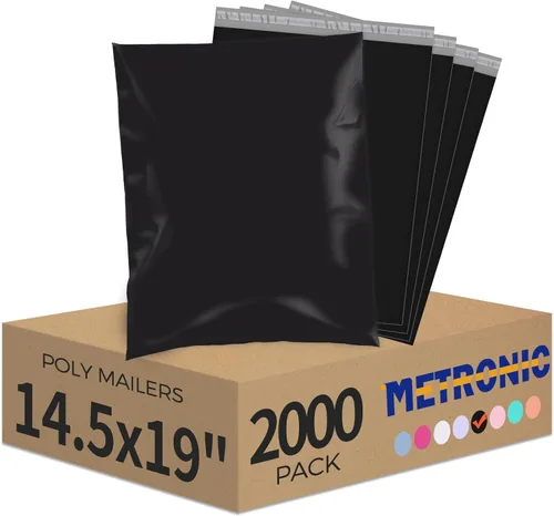 Miniatura 27 de Metronic Sobres de polietileno grandes de 24 x 24 pulgadas, 100 unidades, bolsas de envío adhesivas fuertes para ropa, sobres impermeables para Lila