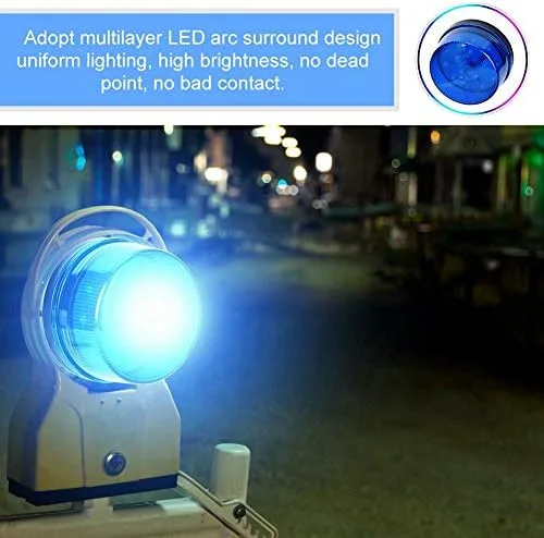 Miniatura 2 de Tangxi LED azul 12V advertencia de emergencia intermitente luz estroboscópica de seguridad para advertencias de bloqueo, alarmas antirrobo