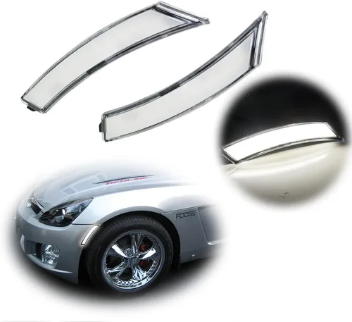 Miniatura 11 de Lámparas de Marca Lateral Delantera LED de Lente Ahumada Ámbar Compatibles con 2006-2010 Pontiac Solstice, 2007-2010 Saturn Sky Lente ahumada LED