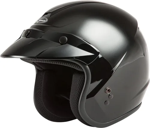 GMAX OF-2 DOT - Casco abierto aprobado por DOT, tamaños para adultos y jóvenes, motocicleta, ATV, UTV