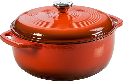 Miniatura 7 de Lodge, EC7D33 - Horno holandés de hierro fundido esmaltado, 7.5 cuartos de galón, azul caribe