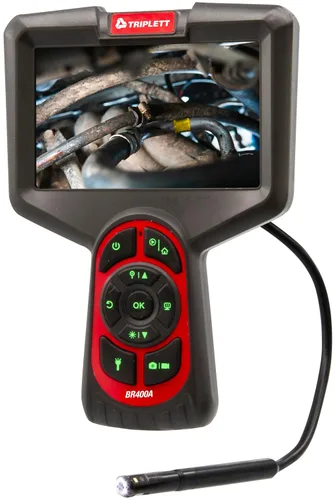 Miniatura 4 de Triplett BR350 Videoscopio de alta definición con vista frontal y lateral con cámaras duales impermeables de 5mm y pantalla LCD a color de 5