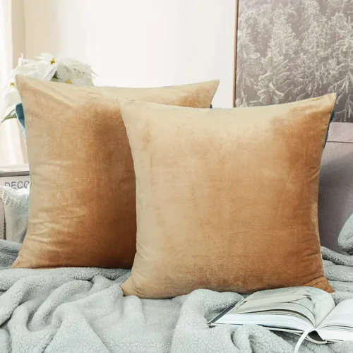 Miniatura 10 de NTBAY - Fundas de almohada de terciopelo con cierre para niños pequeños, 2 unidades, acogedoras, de lujo, de franela y felpa, para viajes, 33 x 46