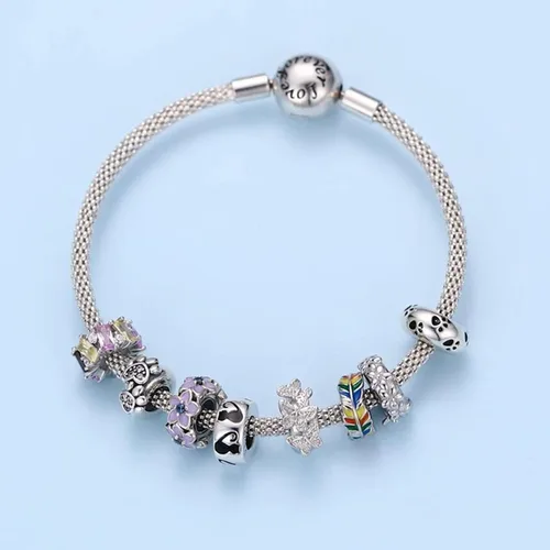 Miniatura 5 de BISAER Colgantes de plata de ley 925 para pulseras tapones