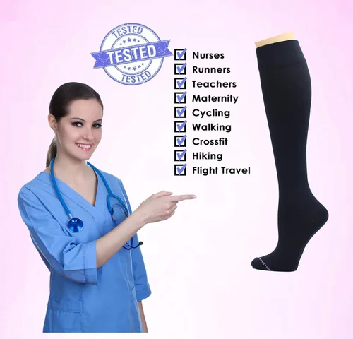 Miniatura 6 de Dr. Motion 3 pares de calcetines terapéuticos de compresión graduada para mujer