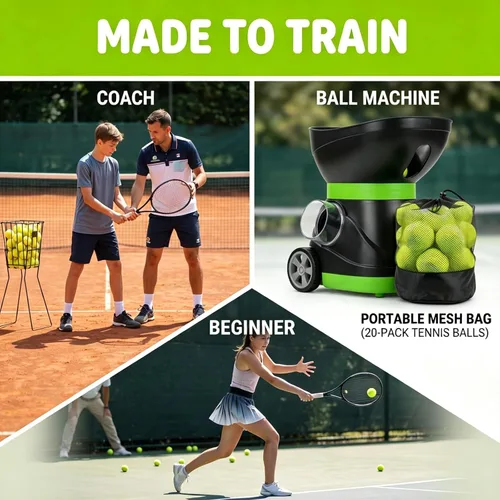Miniatura 7 de Tebery Paquete de 20 pelotas de tenis de entrenamiento avanzado, pelota de práctica para principiantes, pelotas de juego para perros y mascotas