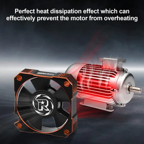 Miniatura 4 de Paquete de 2 ventiladores de refrigeración de motor RC de 1.378 in, 21000 RPM, 8.4 V, ventilador de refrigeración de motor ESC de aluminio
