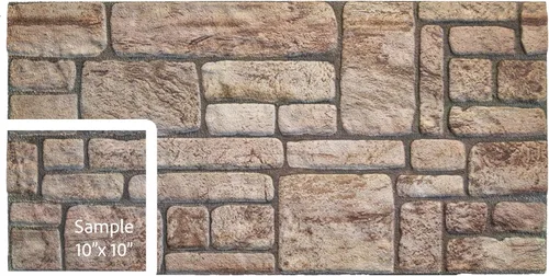 Miniatura 39 de Dundee Deco Paneles de pared 3D de ladrillo sintético, revestimiento de pared con aspecto de piedra roja, gris y marrón, espuma de poliestireno