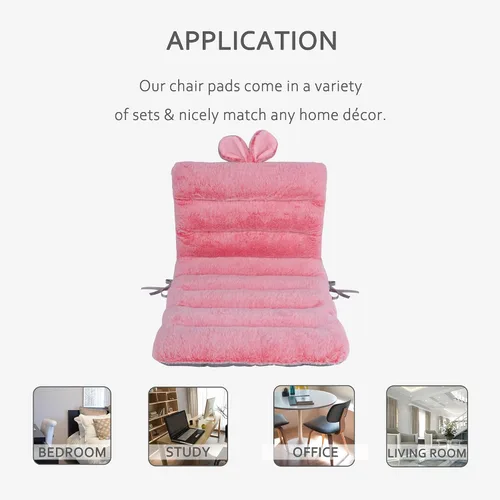 Miniatura 6 de ELFJOY Cojín para silla de escritorio, 33.5 in, cojín para silla de oficina, cojín de asiento con soporte para espalda, cojín de tumbona con banda