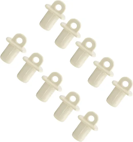 Reemplazo universal de persianas enrollables para exteriores e interiores (5 tapas finales, beige)