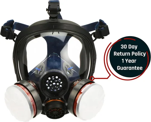 Miniatura 8 de Parcil Distribution Full Face Respirator Mask - Air Purifying, Organic Vapor & Particulate - Industrial Use - CE Tested Pd-100 Azul Ártico