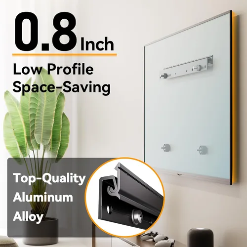 Miniatura 5 de Soporte de pared para TV sin tachuelas para televisores de 12 a 55 pulgadas, soporte de TV sin taladro que soporta hasta 100 libras, soporte de TV