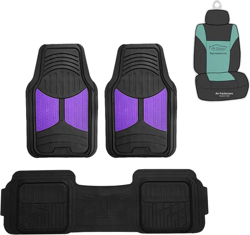 Miniatura 11 de FH Group Climaproof™ - Alfombrillas de goma resistentes para sedán, SUV, camiones, alfombrillas de ajuste universal para automóvil, juego completo