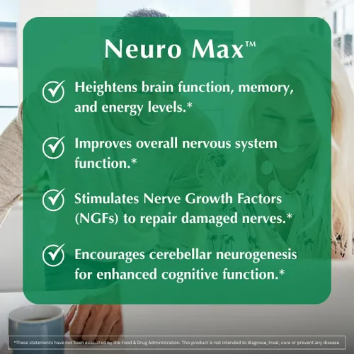 Miniatura 3 de PROVITA Neuro Max Suplemento de apoyo cognitivo Apoyo vegano para el nervio y la memoria Acetil L-carnitina, ginkgo biloba, melena de león