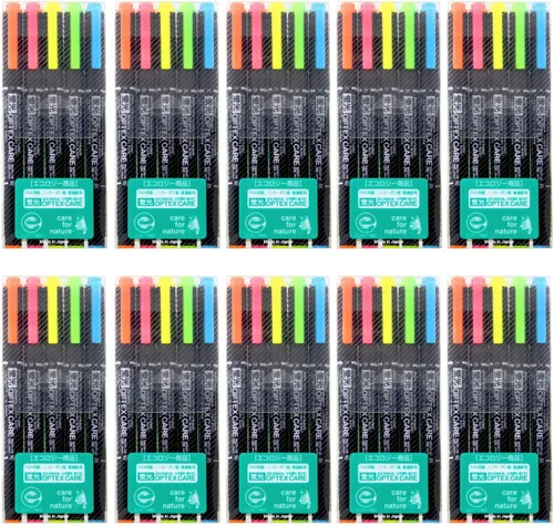 Miniatura 10 de ZEBRA B-WKCR1-BL Resaltador, Optex Care, azul, 10 bolígrafos