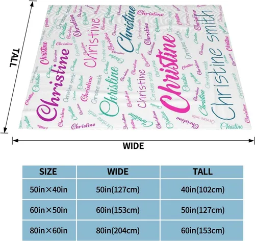 Miniatura 6 de Manta de bebé personalizada con nombre para niñas, mantas con nombre de bebé floral personalizadas para bebés, recién nacidos