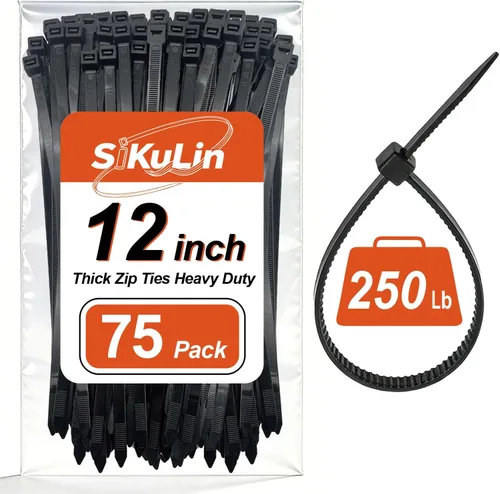 Miniatura 11 de Bridas de plástico, bridas blancas de varios tamaños 4+6+8+12 pulgadas, paquete de 400, bridas para cables blancas, bridas transparentes, bridas