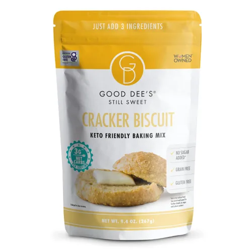 Good Dee's – Mezcla para hornear baja en carbohidratos, mezcla de galletas tipo cracker, mezcla para hornear keto, sin gluten, sin azúcar añadido,