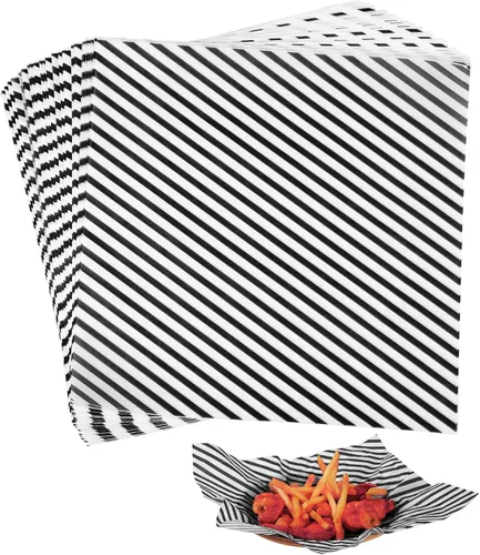 100 hojas de papel de delicatessen de 12 x 12 pulgadas, papel de grado alimenticio a prueba de grasa para sándwiches, hamburguesas, papas fritas,