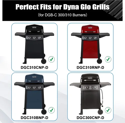 Miniatura 2 de Piezas de repuesto de placas de calor para parrilla Dyna-Glo de 3 quemadores, tiendas de campaña de calor de acero de porcelana para Dyna-Glo