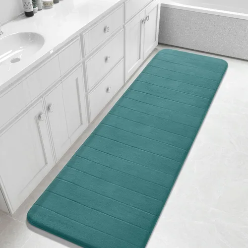 Miniatura 90 de Yimobra Tapete de baño de espuma viscoelástica, súper suave, absorbente, antideslizante, de secado rápido, lavable a máquina, tapete para bañera