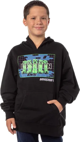Miniatura 5 de Minecraft Game On Creeper Mob - Sudadera con capucha para niños y niñas