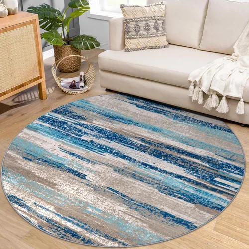 Miniatura 69 de Alfombra de pasillo moderna Lansny 2 x 6 pulgadas, alfombra de cocina lavable verde mostaza multicolor, alfombra antideslizante suave para pasillo