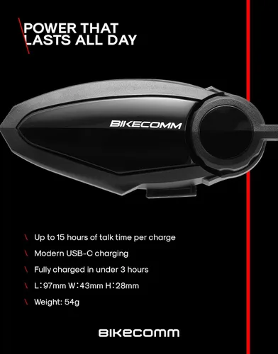 Miniatura 5 de BIKECOMM BK-S2 Intercomunicador de auriculares Bluetooth para motocicleta, altavoces inalámbricos de alcance de 3,937.0 ft, sistema de comunicación