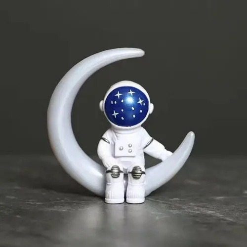 Miniatura 10 de Figura de astronauta de resina, estatua, escultura de astronauta, escultura de astronauta, juguetes educativos, adornos de astronauta