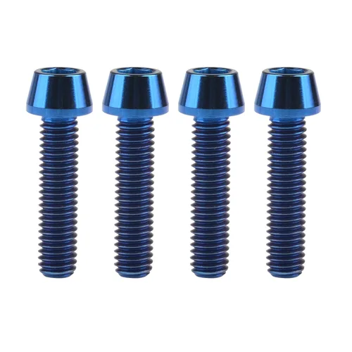Miniatura 85 de Titanio Ti M6 x 10 16 18 20 25 30 35 40 45 50 55 60 2.559 in Allen - Tornillos hexagonales de 2.559 in, tornillos cónicos, paquete de 4