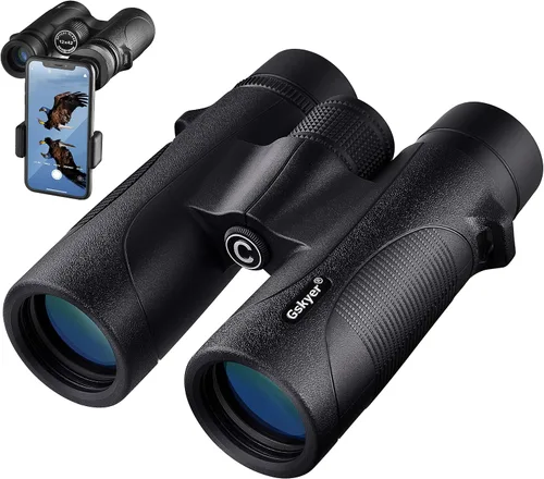 Miniatura 8 de Binoculares para adultos de alta potencia: 12x42 HD Zoom Binocular para observación de aves Caza - Potentes prismáticos ligeros impermeables