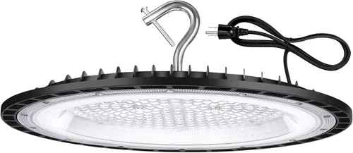Miniatura 7 de YANYCN Paquete de 12 unidades de 100 W UFO Led Luz de bahía alta, 5000 K Luz diurna para tienda comercial, 120 V, 15000 lm