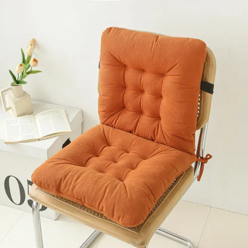 Miniatura 9 de Cojín de asiento de oficina, almohadilla antideslizante con soporte lumbar, ideal para escritorio, juegos, banco o sentarse en el suelo