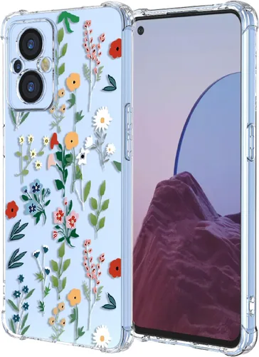 Miniatura 65 de Funda para OnePlus Nord CE 2 Lite 5G Clear Flower Phone Case Soft TPU a prueba de golpes, antiarañazos, funda protectora para 1+Nord CE2 Lite 5G