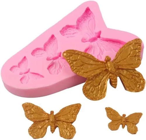 Miniatura 3 de Moldes de silicona de mariposa - Mini moldes de fondant de mariposa para herramientas de decoración de pasteles