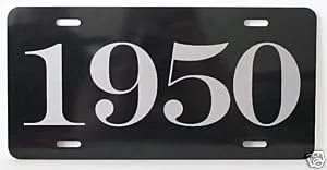 Etiqueta de placa de metal de 50 años de 1950 de 6 x 12 para Ford Chevy Dodge Buick Lincoln DeSoto Mercury Studebaker Olds Cadillac Hot Rod Muscle