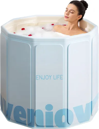 Bañera portátil plegable, bañera de hielo caliente, bañera de ducha no inflable, bañera plegable para spa, bañeras de remojo para viajes,