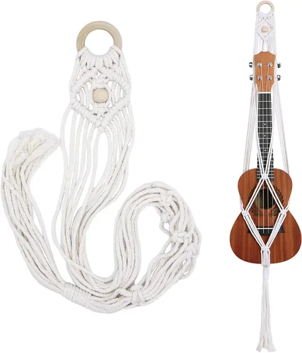Miniatura 9 de Soporte de montaje en pared para ukelele para ukelele soprano, kit alternativo