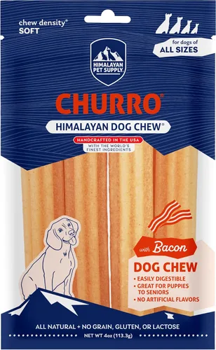 Miniatura 16 de Himalayan Dog Chew Churro de queso de yak para perros, 100% natural, duradero, sin gluten, chucherías saludables y seguras para perros, sin lactosa