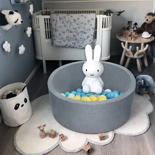 Miniatura 5 de TRENDBOX Esponja de espuma suave interior redondo Ball Pit,Ideal para niños - Gris oscuro