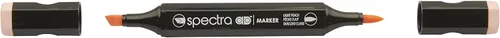 Miniatura 17 de AD Marker Chartpak Spectra, Tri-Nib y cepillo de doble punta, rojo ladrillo, 1 cada uno (S033AD)