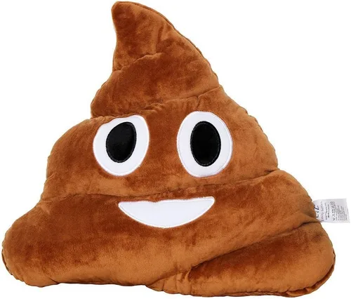 Miniatura 34 de Emoji Cara de Alienígena Cojín de Emoticón Relleno de Felpa Suave Almohada, Certificado Oficial, EvZ 31cm Gris