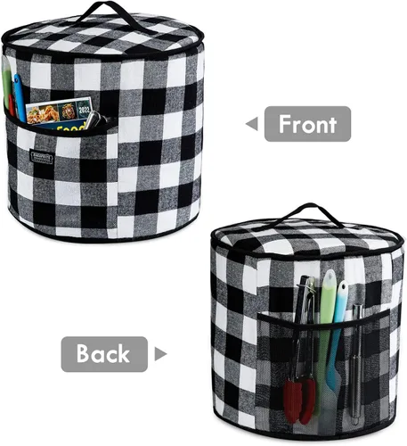 Miniatura 2 de BAGSPRITE Cubierta antipolvo compatible con Instant Pot 6 cuartos de galón, cubierta aislada para olla a presión con bolsillos para accesorios