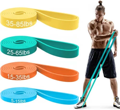 Miniatura 13 de Pull Up Bands, Resistance Bands Set, Exercise Workout Bands for Men & Women, Ideal for Body Stretching, Physical Therapy and Muscle Training