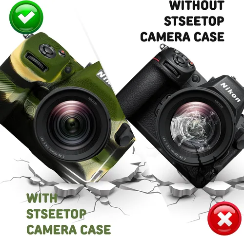 Miniatura 6 de Nikon Z8 - Funda protectora de goma de silicona para cámara, compatible con Nikon Z8 (verde militar)