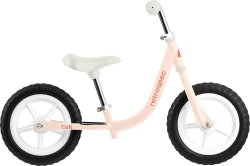 Miniatura 7 de Retrospec Cub - Bicicleta de equilibrio para niños de 18 meses a 3 años, bicicleta para principiantes sin pedal de 12 pulgadas con asiento